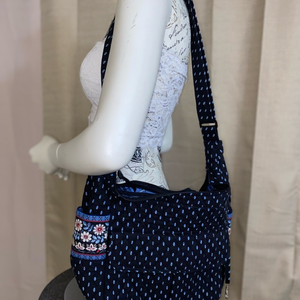 Vera Bradley Floral Navy Blue Patterned Bag